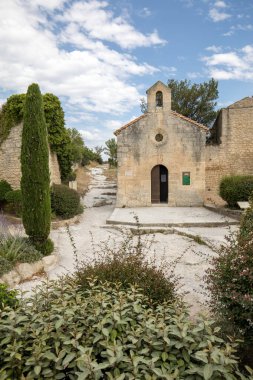 Küçük kilise les baux de Provence, provence, Fransa