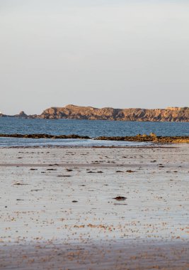 Fransa 'nın Brittany kentindeki ünlü Saint Malo tatil beldesinin ana plajı. 