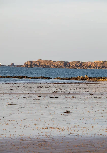 Spiaggia Principale Della Famosa Località Turistica Saint Malo Bretagna Francia — Foto Stock