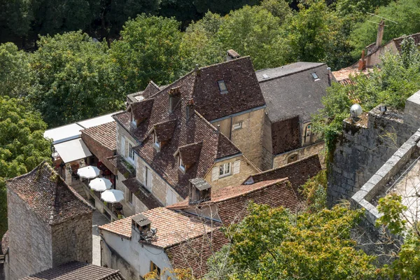 Rocamadour France 2018 필그림 Rocamadour Episcopal City Holy Virgin Mary — 스톡 사진