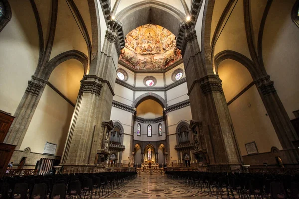 Florens Italien September 2011 Florens Duomo Huvudingång Katedralen Santa Maria — Stockfoto