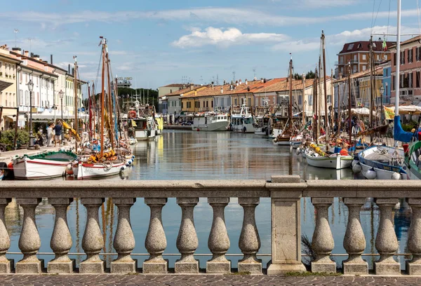 Cesenatico Emilia Romagna 2019 Leonardo Vinci 운하와 아드리아 해안에 Cesenatico — 스톡 사진