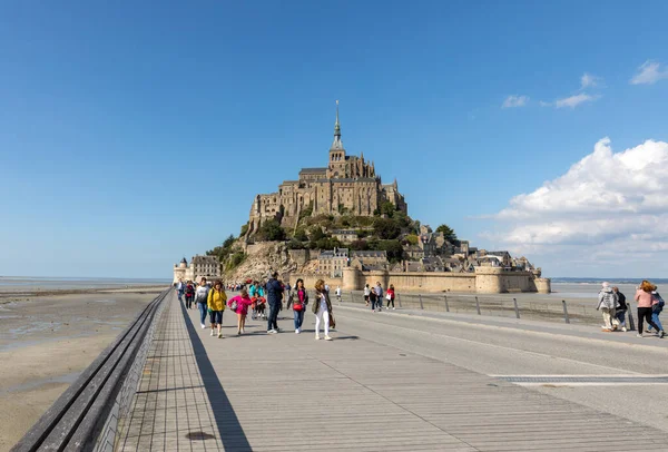 Mont Saint Michel Francia Septiembre 2018 Mont Saint Michel Isla —  Fotos de Stock