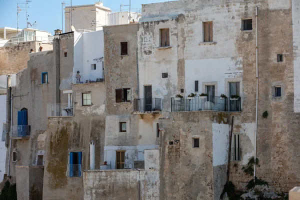 Encantador Romántico Casco Antiguo Histórico Polignano Mare Apulia Sur Italia —  Fotos de Stock