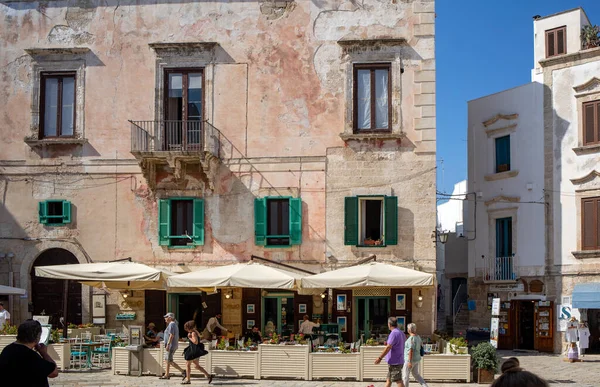 Polignano Mare Italy 2019 Vittorio Emanuele Square Polignano Mare 풀리아 — 스톡 사진