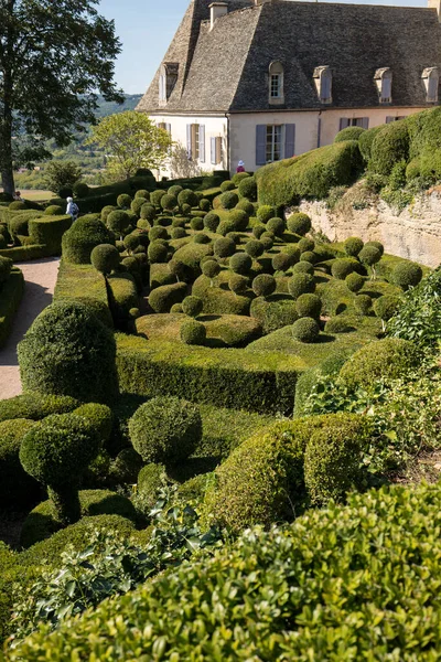 Dordogne Francia Septiembre 2018 Topiary Gardens Jardins Marqueyssac Dordogne Region —  Fotos de Stock