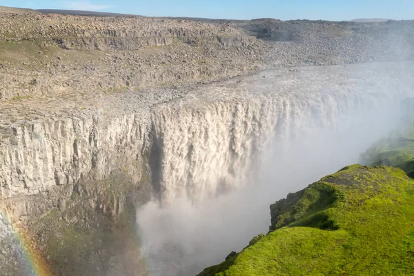 Dettifoss Cachoeira Mais Poderosa Islândia Ele Está Localizado Parque Nacional — Fotografia de Stock