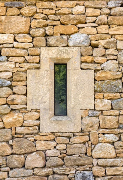 Close Old Stone Wall Beynac Cazenac France — Stock Photo, Image