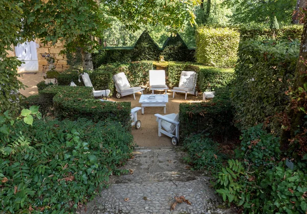 Eyrignac Frankrike September 2018 Den Pittoreska Jardins Manoir Eyrignac Dordogne — Stockfoto