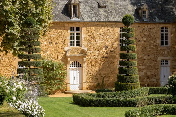 Die Malerischen Jardins Manoir Eyrignac Der Dordogne Frankreich — Stockfoto