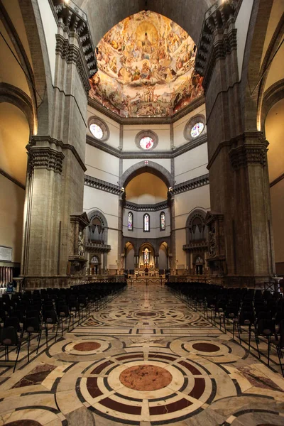 Florença Itália Setembro 2011 Florença Duomo Nave Principal Dentro Catedral — Fotografia de Stock