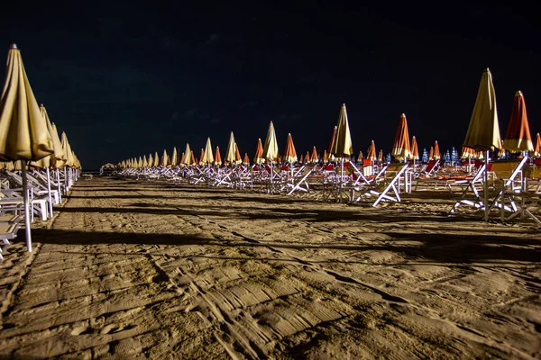 Пустынный Пляж Лидо Камайоре Приморском Курорте Который Любят Итальянцы Тоскана — стоковое фото