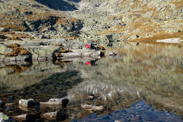 Vysoke Tatry Slowakia Oktober 2018 Pond Valley Five Spis Lakes — Stok Foto