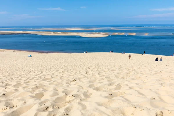 Dune Pilat France September 2018 Άποψη Από Τον Αμμόλοφο Pilat — Φωτογραφία Αρχείου