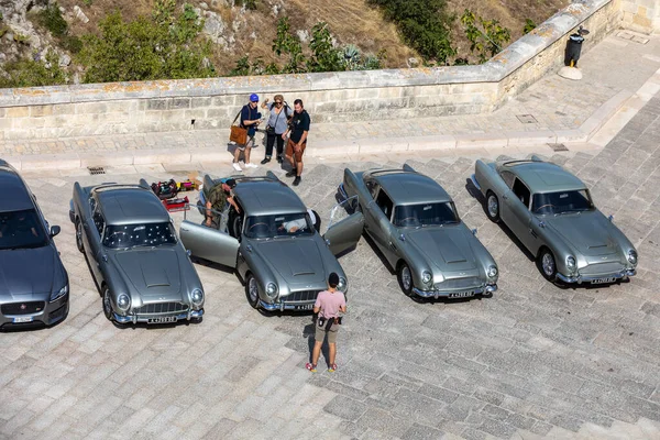 이탈리아 마테라 2019 Bond Aston Martin Db5 Cars Ready Shoot — 스톡 사진