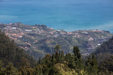 Portekiz, Madeira 'nın kuzey kıyı şeridi manzarası, 