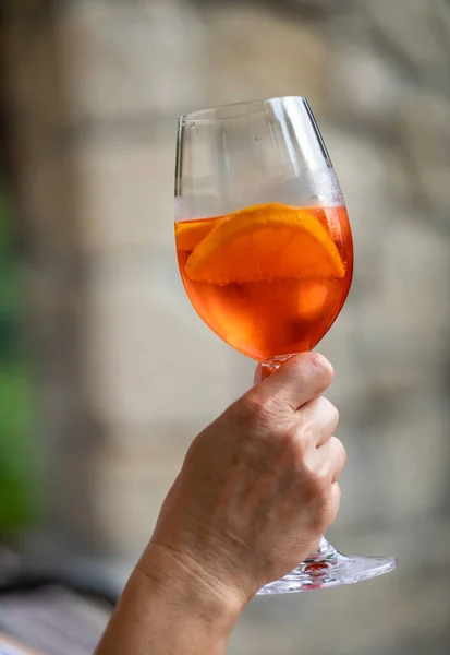 Aperol Spritz Orange Perfect Aperitif Hot Day — Stock Photo, Image