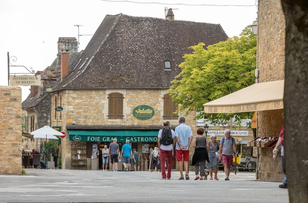 Domme Fransa Eylül 2018 Dordogne Fransa Nın Ortaçağ Şehri Domme — Stok fotoğraf