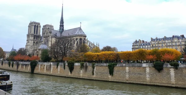 Parigi Francia Novembre 2017 Romantico Bellissimo Scenario Autunnale Parigi — Foto Stock