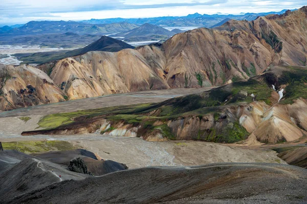 Volcanic mountains of Landmannalaugar in Fjallabak Nature Reserve. Iceland