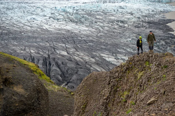 Svinafellsjokull Islândia Julho 2017 Geleira Svinafellsjokull Parte Glaciar Vatnajokull Parque — Fotografia de Stock