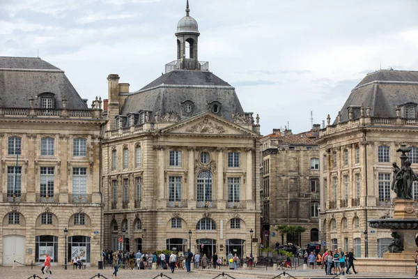Bordeaux Frankrijk September 2018 Place Bourse Bordeaux Frankrijk — Stockfoto