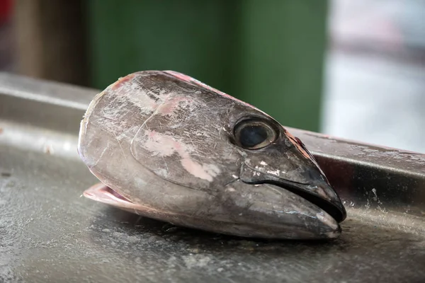 Poisson Sur Marché Fourreau Noir Espada Dans Marché Aux Poissons — Photo