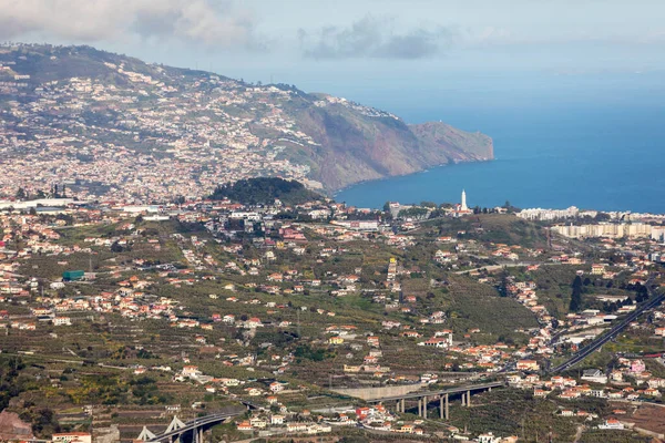 Portekiz Madeira Adası Ndaki Cabo Girao Dan Avrupa Nın Yüksek — Stok fotoğraf