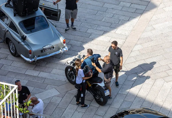 Matera Itálie Září 2019 Bond Aston Martin Db5 Vybaven Veškerým — Stock fotografie