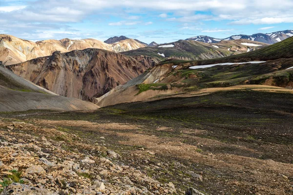 Montanhas Vulcânicas Landmannalaugar Reserva Natural Fjallabak Islândia — Fotografia de Stock