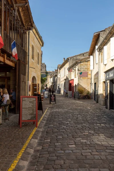 Saint Emilion Fransa Eylül 2018 Rue Cadene Cadene Caddesi Cadene — Stok fotoğraf