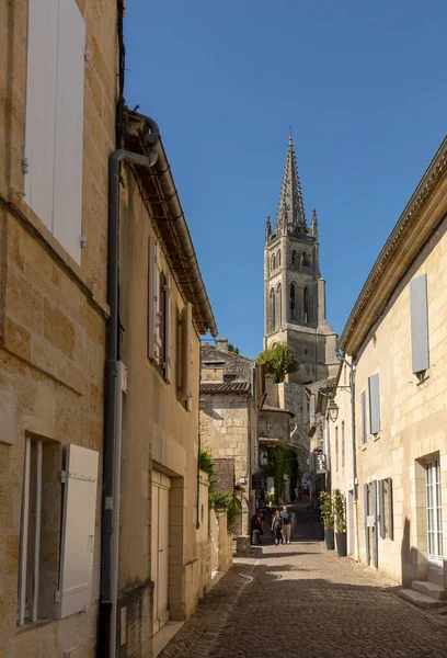 Saint Emilion Frankrijk September 2018 Rue Cadene Leidt Van Porte — Stockfoto