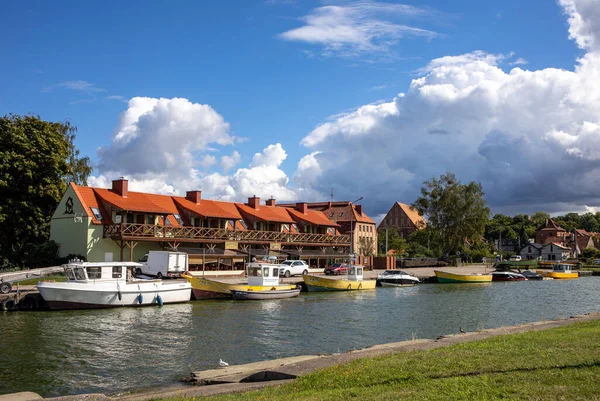 Frombork Polen September 2020 Jachthaven Haven Voor Vissersboten Frombrok Vistula — Stockfoto