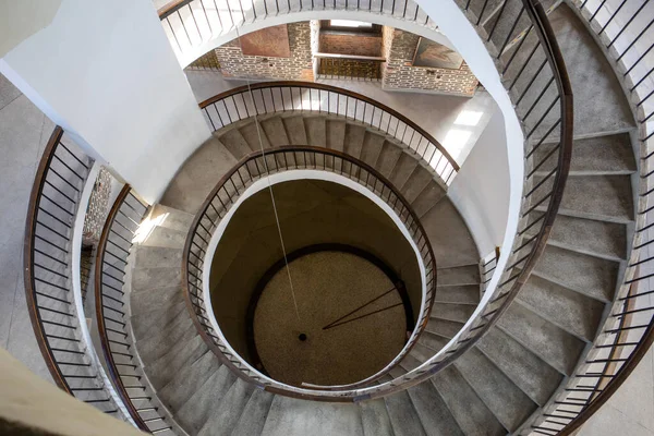 Frombork Polen September 2020 Trappen Foucault Pendulum Hangen Klokkentoren Radziejowski — Stockfoto