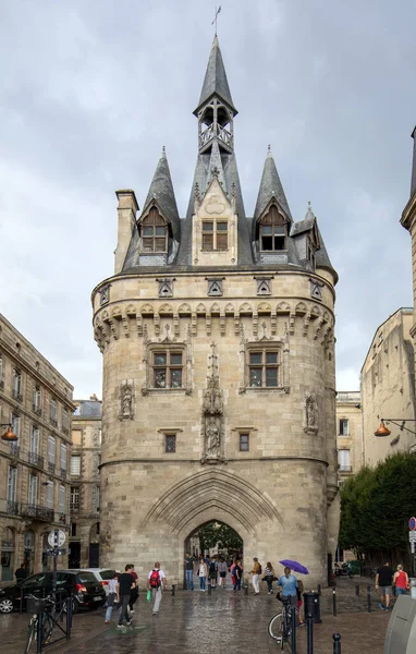 Bordeaux Fransa Eylül 2018 Şehir Kapısı Cailhau Ortaçağ Kapısı Bordeaux — Stok fotoğraf