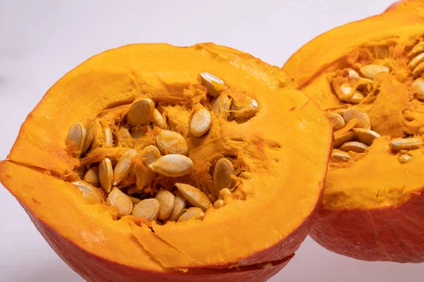 Calabaza Amarilla Vegetal Aislada Sobre Fondo Blanco —  Fotos de Stock