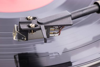 Eski 80 's kayıt pikap, gümüş