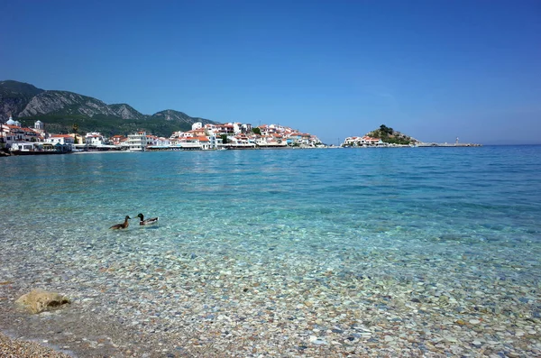 Kokkari Samos Adası Yunanistan Mayıs 2018 Kokkari Balıkçı Köyü Manzaralı — Stok fotoğraf