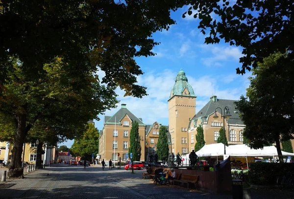 スウェーデンのヴァスタラス 2018年9月5日 ヴァスタラス市内中心部にあるエリート スタッドショッテルの美しい古い建物 — ストック写真