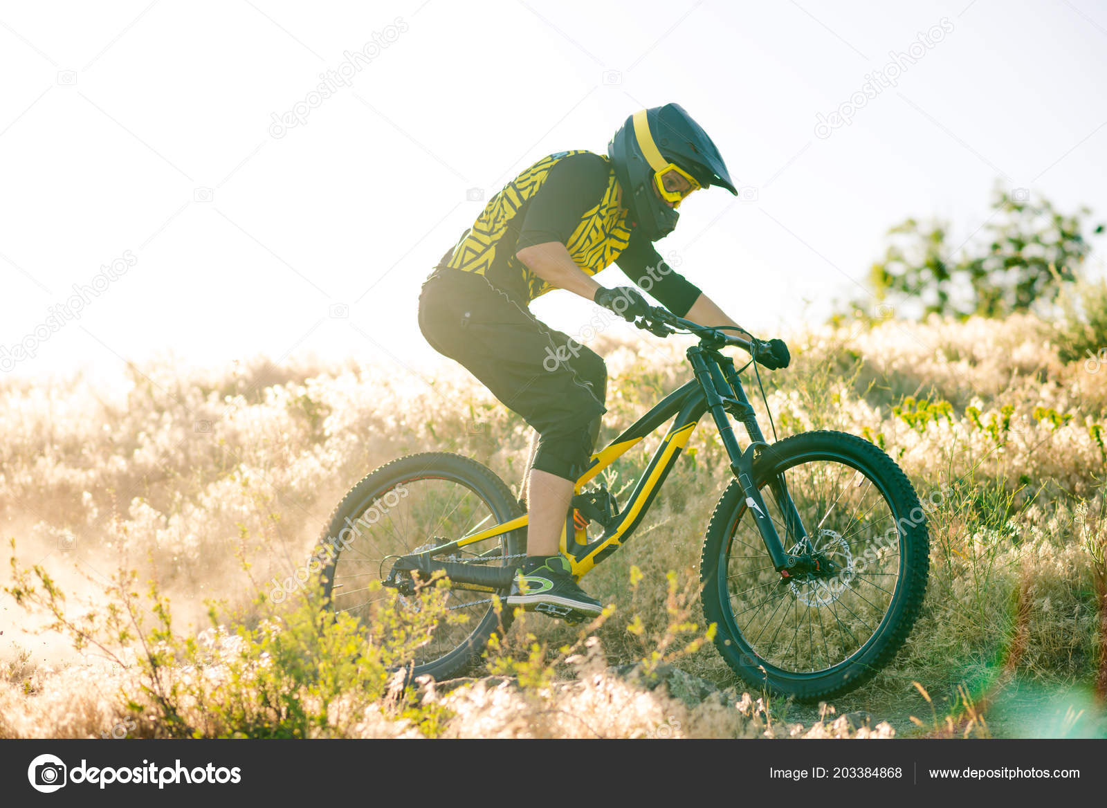 riding downhill