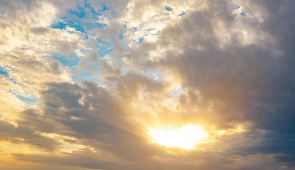 Hermoso Cielo Brillante Atardecer Belleza Naturaleza — Foto de Stock