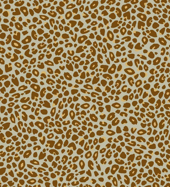 Hand Drawn Animal Print Background Brown Leopard Spots Taupe — Stock Photo, Image