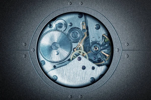 Stylized Collage Mechanical Device Gears Cogs Macro Abstract Background — Stock Photo, Image