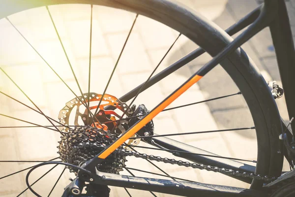 Bisiklet arka tekerlek yakın çekim