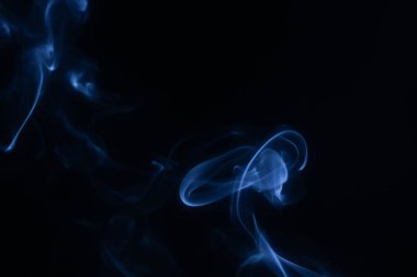 Siyah Arkaplanda Soyut Duman