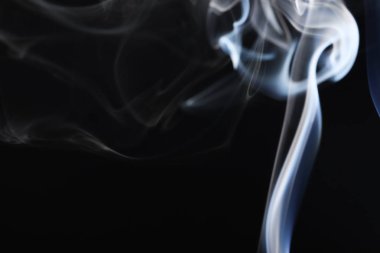 Siyah Arkaplanda Soyut Duman