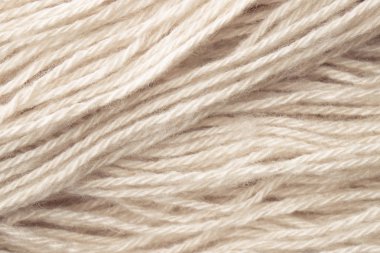 Beyaz yün Clew yakın çekim