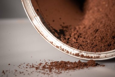 Kahvenin dokusunu. Seçili odak