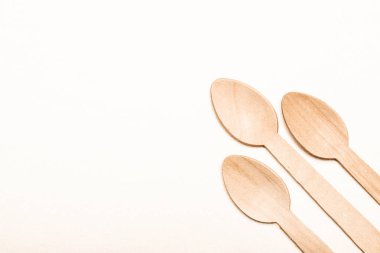 Bambu ahşap, kağıt tahta kaşık çevre dostu tek kullanımlık mutfak eşyaları