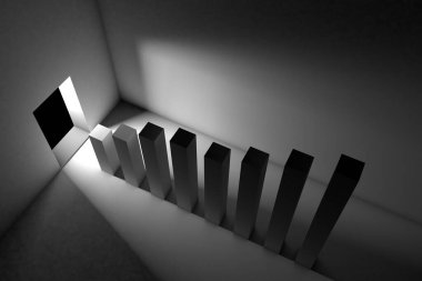 Kar ve kazançları gösteren iş grafiği 